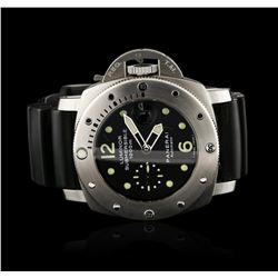 Panerai Stainless Steel Luminor Submersible Wristwatch