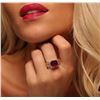 Image 2 : 14KT Yellow Gold 5.16ct Ruby and Diamond Ring