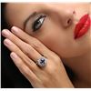 Image 2 : 14KT White Gold 2.95ct Tanzanite and Diamond Ring