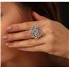 Image 1 : 14KT White Gold 0.66ctw Diamond Ring