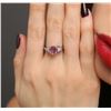 Image 1 : 14KT White Gold 1.15ct Sapphire and Diamond Ring