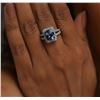 Image 2 : 14KT White Gold 3.21ct Tanzanite and Diamond Ring