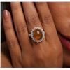 Image 2 : 14KT White Gold 5.44ct Opal and Diamond Ring