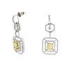 Image 2 : Platinum 2.45ctw Diamond Earrings