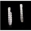 Image 3 : 14KT White Gold 2.17ctw Diamond Earrings