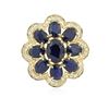 Image 3 : 14KT Yellow Gold 10.82ctw Sapphire Ring