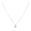 Image 1 : 14KT White Gold 1.05ctw Diamond Pendant With Chain