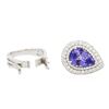 Image 8 : 14KT White Gold 5.16ct Tanzanite and Diamond Ring