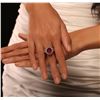 Image 1 : 14KT Rose Gold 5.66ct Ruby and Diamond Ring