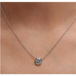 14KT White Gold 1.54ct Diamond Necklace