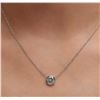 Image 1 : 14KT White Gold 1.54ct Diamond Necklace