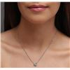 Image 2 : 14KT White Gold 1.54ct Diamond Necklace