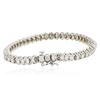 Image 2 : 14KT White Gold 4.28ctw Diamond Tennis  Bracelet