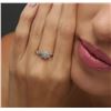 Image 1 : 14KT White Gold 0.05ctw Diamond Ring