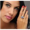 Image 4 : 14KT White Gold 2.93ct Tanzanite and Diamond Ring