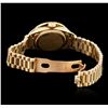 Image 7 : Ladies Rolex 14KT Yellow Gold 1.45ctw Diamond Oyster Perpetual Wristwatch