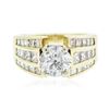 Image 3 : 14KT Yellow Gold 3.38ctw Diamond Ring