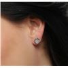 Image 3 : 14KT White Gold 0.69ctw Diamond Earrings