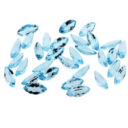 64.21cts Marquise Cut Natural Blue Topaz Parcel