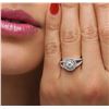 Image 1 : 14KT White Gold 1.12ctw Diamond Ring