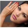 Image 2 : 14KT White Gold 1.12ctw Diamond Ring