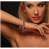 Image 2 : 14KT Rose Gold 24.17ctw Tanzanite and Diamond Bracelet