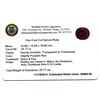 Image 2 : 25.77ct. One Oval Cut Natural Ruby