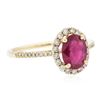 Image 2 : 14KT Yellow Gold 1.25ct Ruby and Diamond Ring