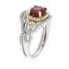 Image 6 : 14KT Two-Tone Gold 2.20ct Ruby and Diamond Wedding Set