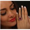 Image 5 : 18KT White Gold 6.05ct Ruby and Diamond Ring