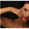 Image 2 : 14KT Yellow Gold 1.11ctw Diamond Bangle