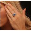 Image 2 : 14KT White Gold 1.77ct Tanzanite and Diamond Ring