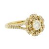 Image 2 : 14KT Yellow Gold 0.91ctw Diamond Ring