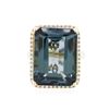 Image 1 : 14KT Yellow Gold 23.27ct Topaz and Diamond Ring