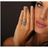 Image 1 : Platinum 3.88ct Tanzanite and Diamond Ring