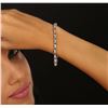 Image 1 : 14KT White Gold 1.01ctw Diamond Bracelet