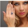 Image 1 : 14KT White Gold 6.74ct Tanzanite and Diamond Ring