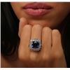 Image 1 : 14KT White Gold GIA Certified 8.39ct Tanzanite and Diamond Ring