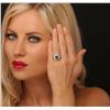 Image 1 : 14KT White Gold 2.23ct Emerald and Diamond Ring