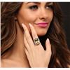 Image 1 : 14KT White Gold 16.37ct Citrine and Diamond Ring