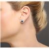Image 2 : 18KT White Gold 2.03ctw Blue Diamond Earrings