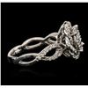 Image 7 : 18KT White Gold 1.56ctw Diamond Ring