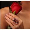 Image 1 : 14KT Rose Gold GIA Certified 52.72ct Morganite and Diamond Ring