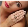 Image 1 : 14KT Yellow Gold 3.24ct Morganite and Diamond Ring