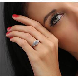 18KT White Gold 1.42ctw Diamond Ring