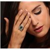 Image 1 : 14KT Yellow Gold 3.34ct Emerald and Diamond Ring