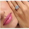 Image 1 : 18KT White Gold 1.56ctw Diamond Ring