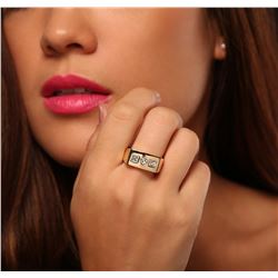 14KT Yellow Gold 1.04ctw Diamond Ring