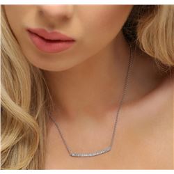 14KT White Gold 0.84ctw Diamond Necklace