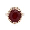 Image 3 : 14KT Rose Gold 7.97ct Ruby and Diamond Ring